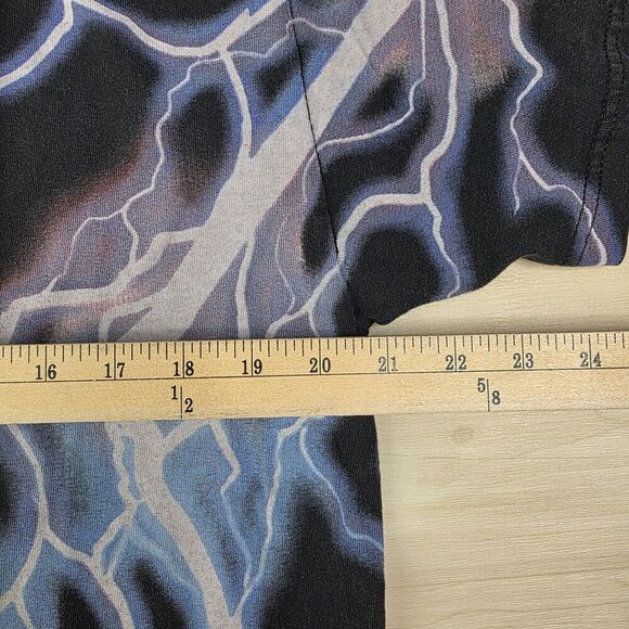 Rolling Loud Shirt‎ Mens Large Black Blue Lightning Graphic Tee Music Festival - Picture 6 of 7